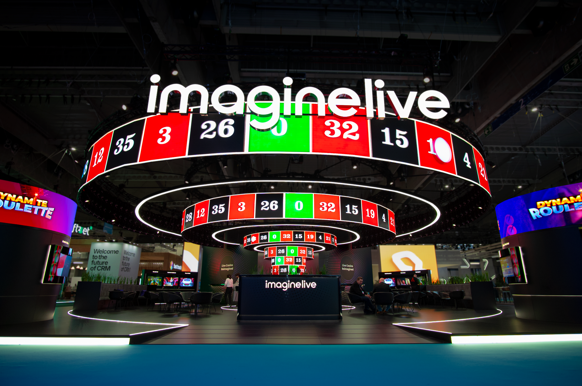 Imagine Live stand at ICE 2025