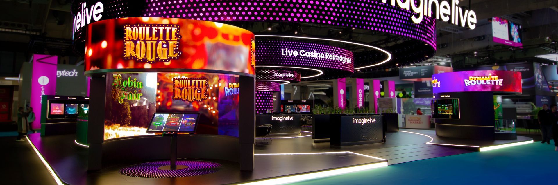 An interactive product demonstration on a stand at Barcelona's Fira Gran Via.