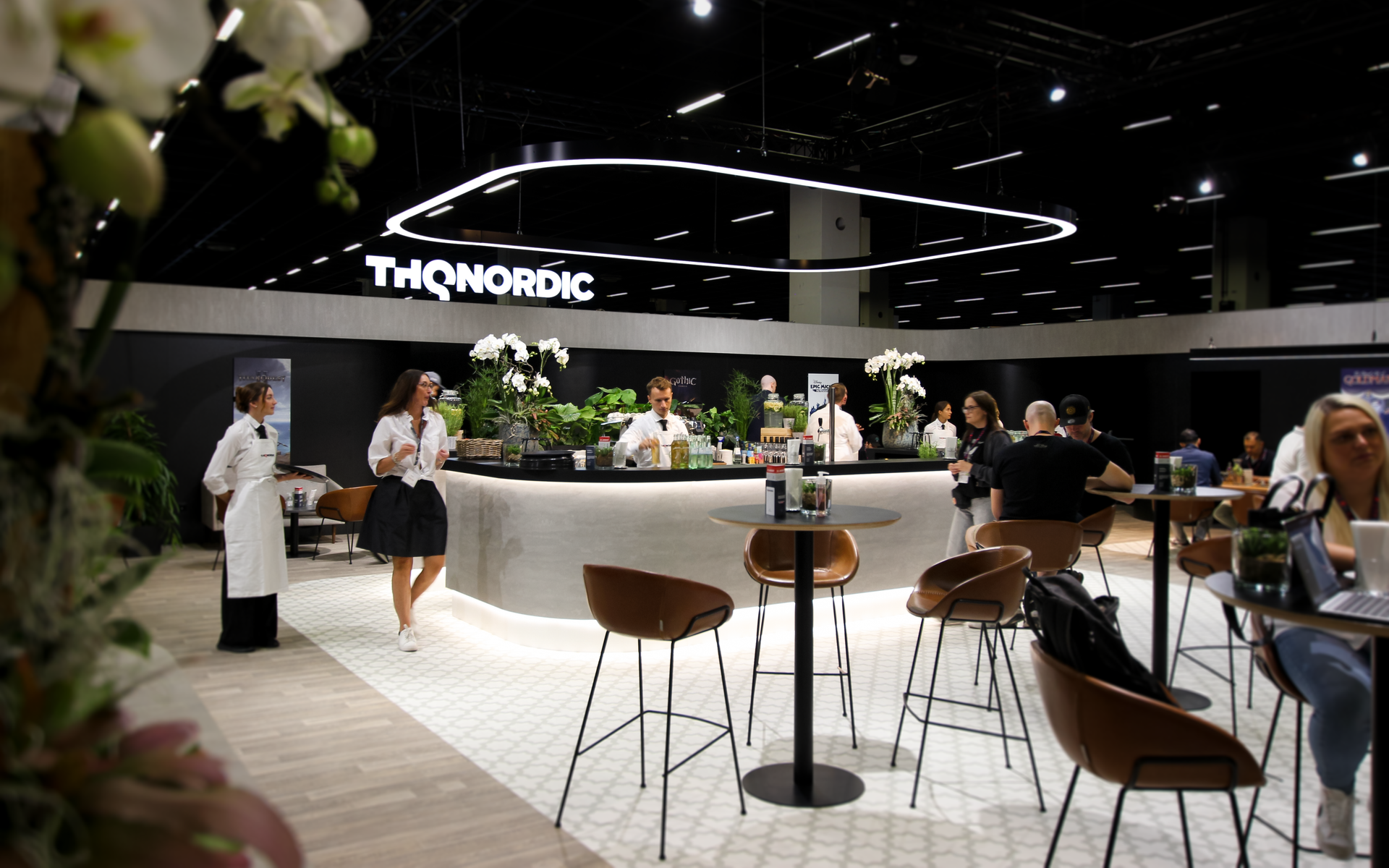 The THQ Nordic B2B booth at Gamescom 2024