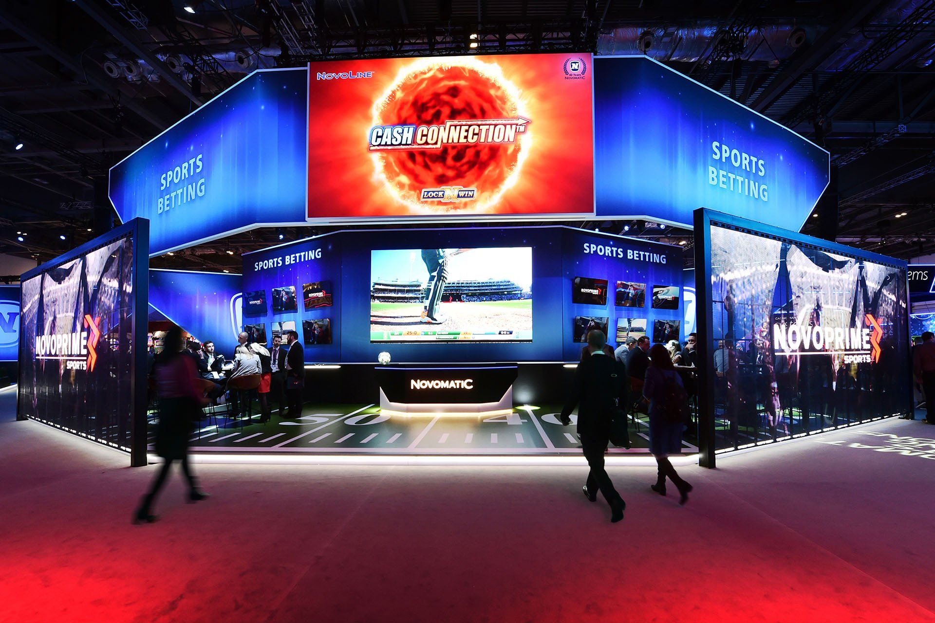 The Novomatic booth at ICE London, created by Evolve