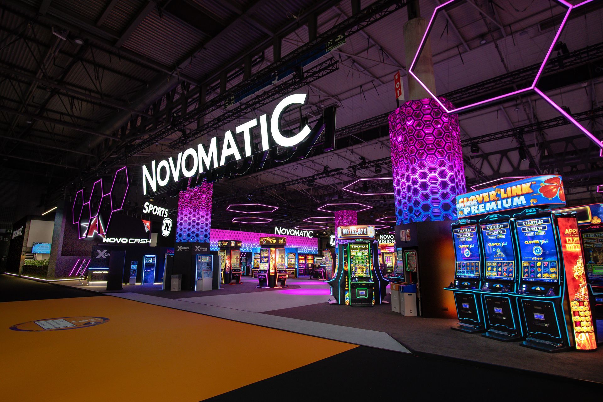 Novomatic booth at ICE London