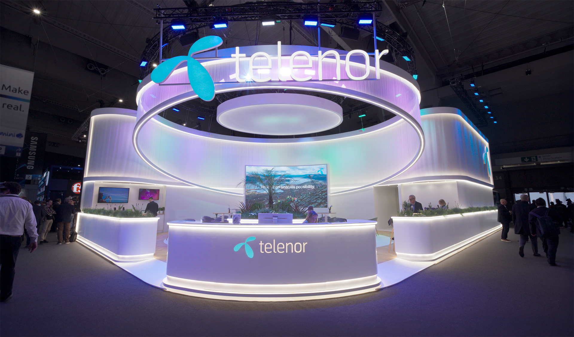 Telenor booth at MWC 2024