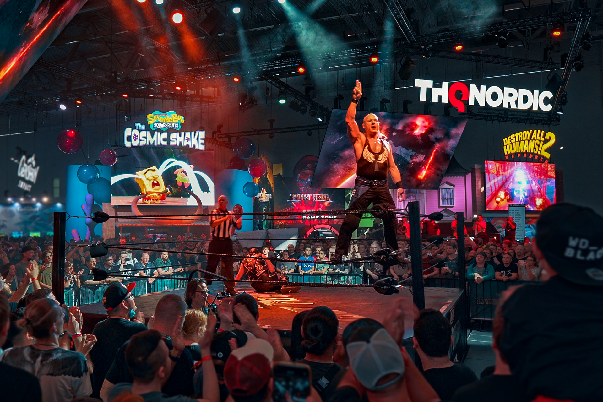 Wrestling show at Gamescom