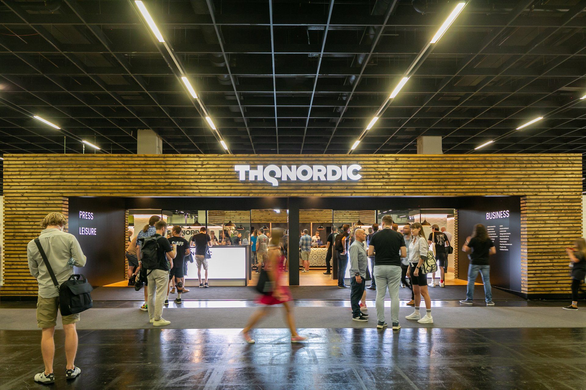 THQ Nordic business booth at Gamescom