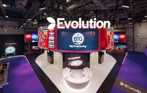 Evolution Gaming booth at ICE London