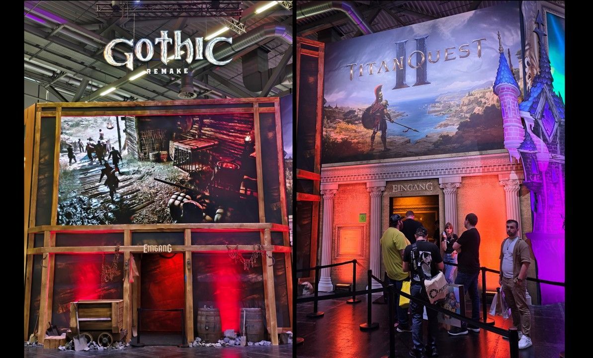 THQ Nordic booth at Gamescom 