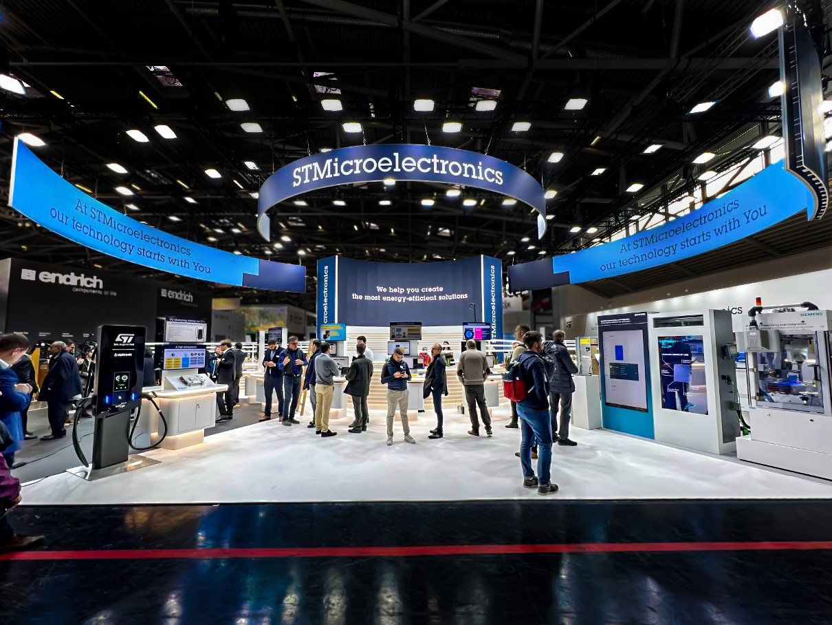 ST Microelectronics booth at Electronica