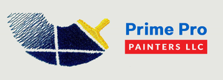 LocalSplash Painter logo with house and paint drips in blue, orange, and white