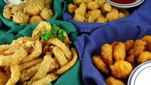 Tray of hushpuppies