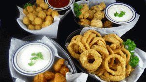 Tray of hushpuppies