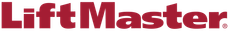 Liftmaster logo with red text and white background.