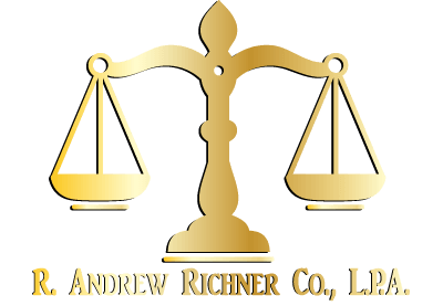 the logo for the law office of R. Andrew Richner Co., L.P.A.