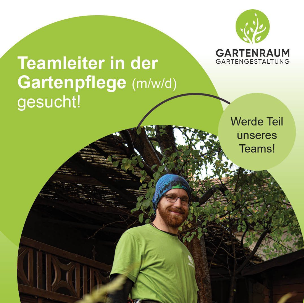 Teamleiter in der Gartenpflege