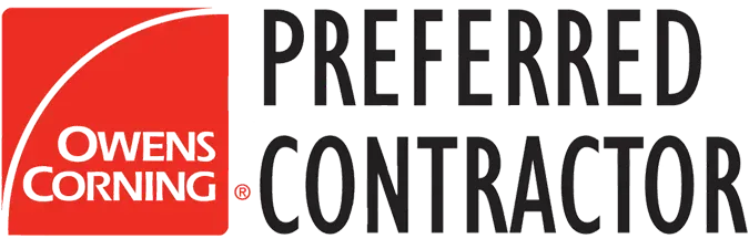 The logo for owens corning is a preferred contractor