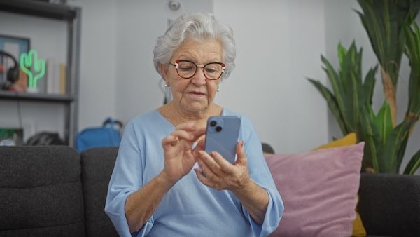 elderly lady planning for a doctor's visit