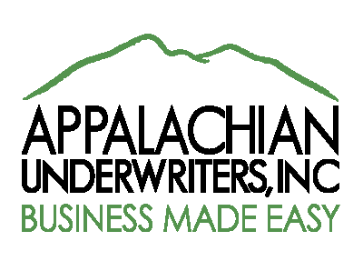 Appalachian Underwriters, Inc. logo with green mountain silhouette above company name and