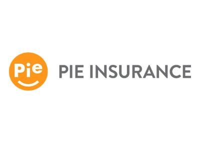 Logo of Pie Insurance: orange circle with 