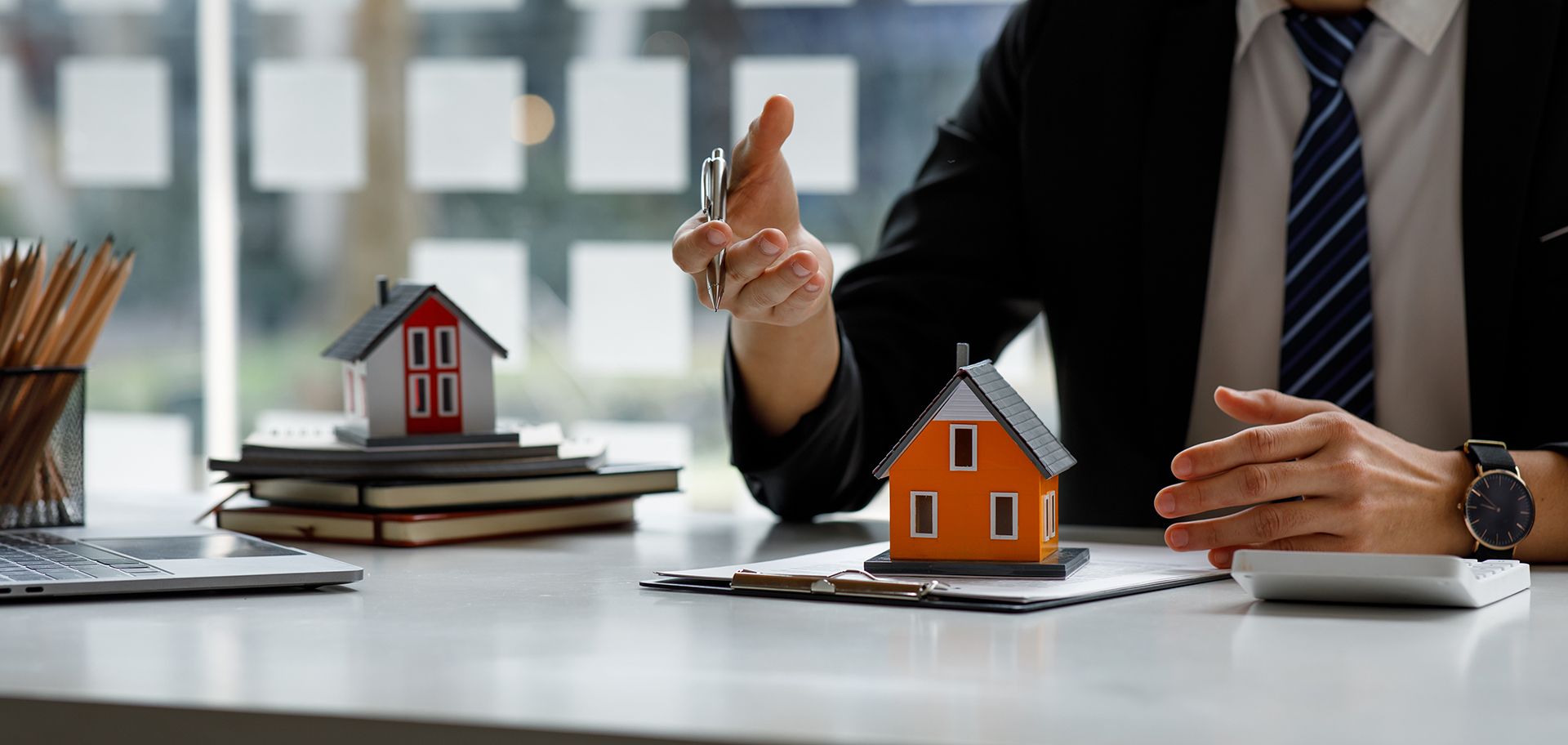 Agent Talking About House Insurance