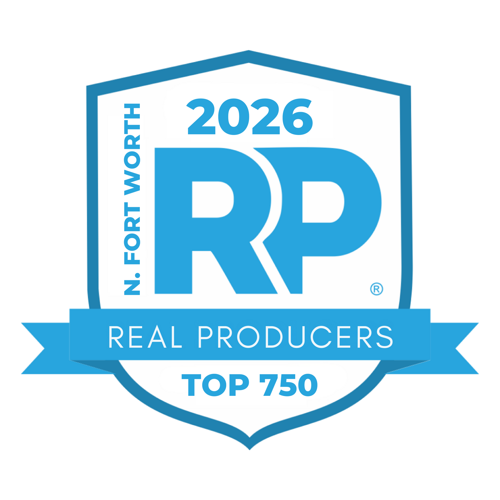 A logo for n. fort worth real producers top 1000