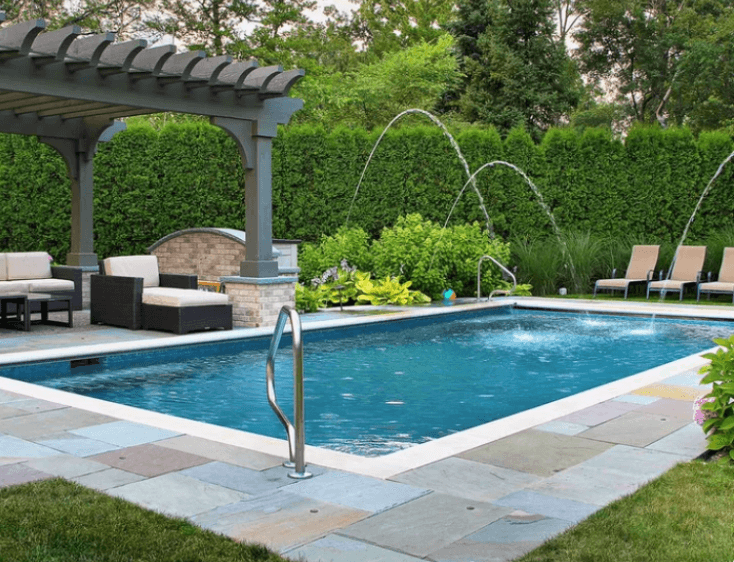 Custom concrete designed by contractor in fairfield, oh
