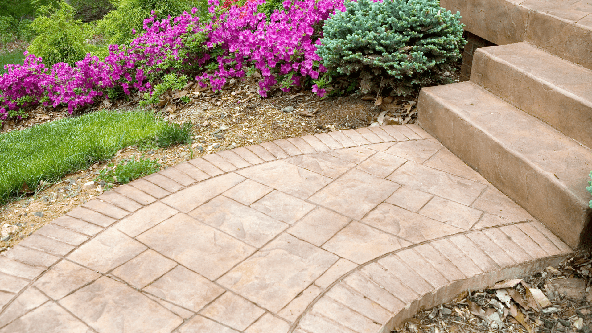 Special custom stamped concrete installation by contractor in fairfield, oh