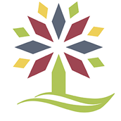 New Lenox village logo featuring stylized tree with colorful geometric leaves.