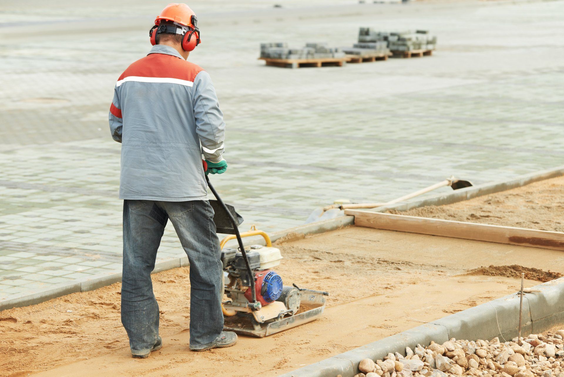 plate compactor for concrete and sand