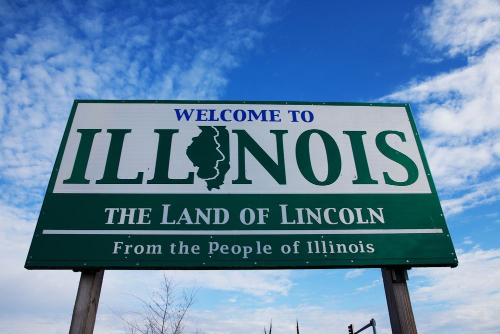 Image of Illinois state sign
