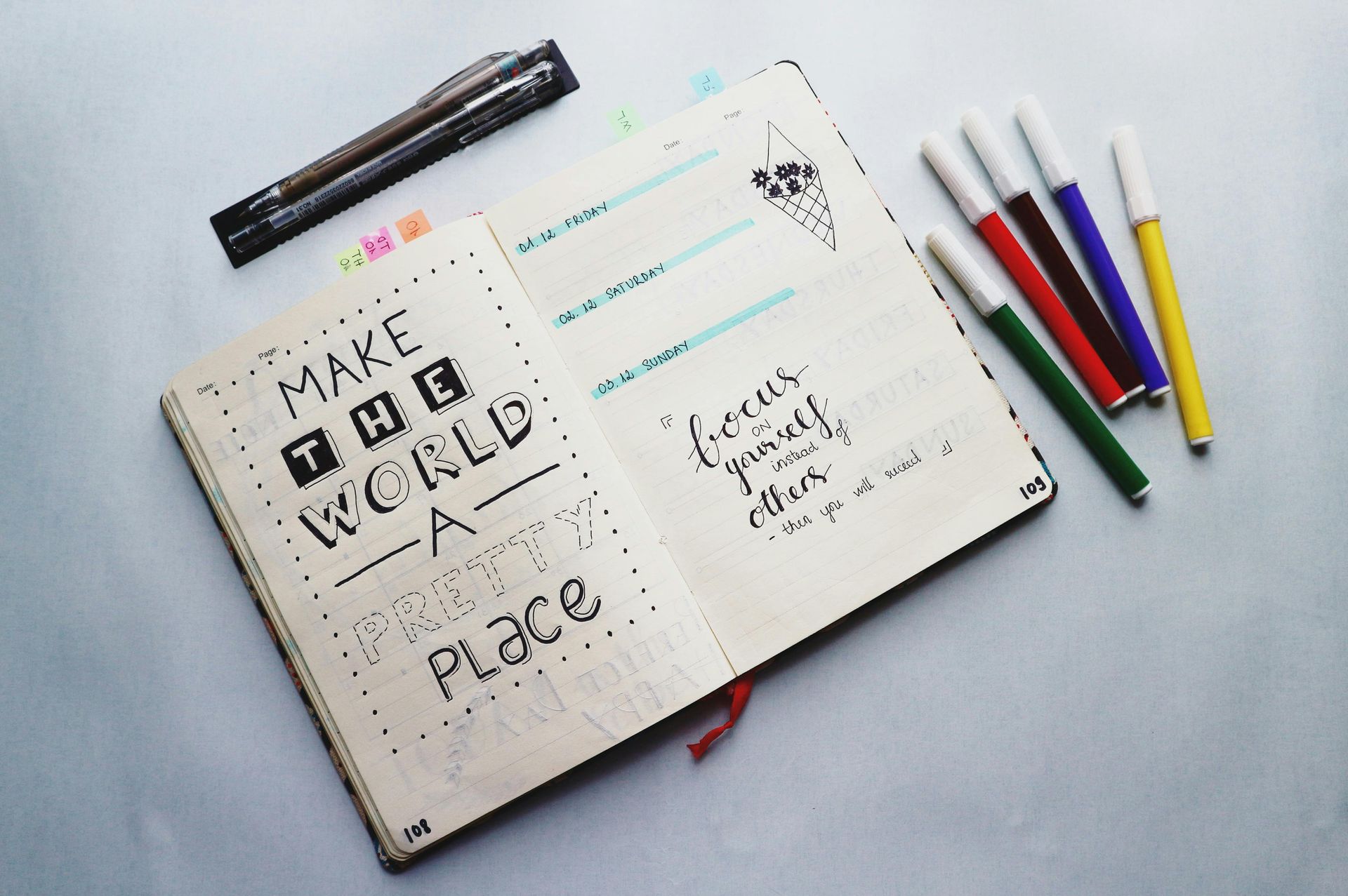 Open journal with