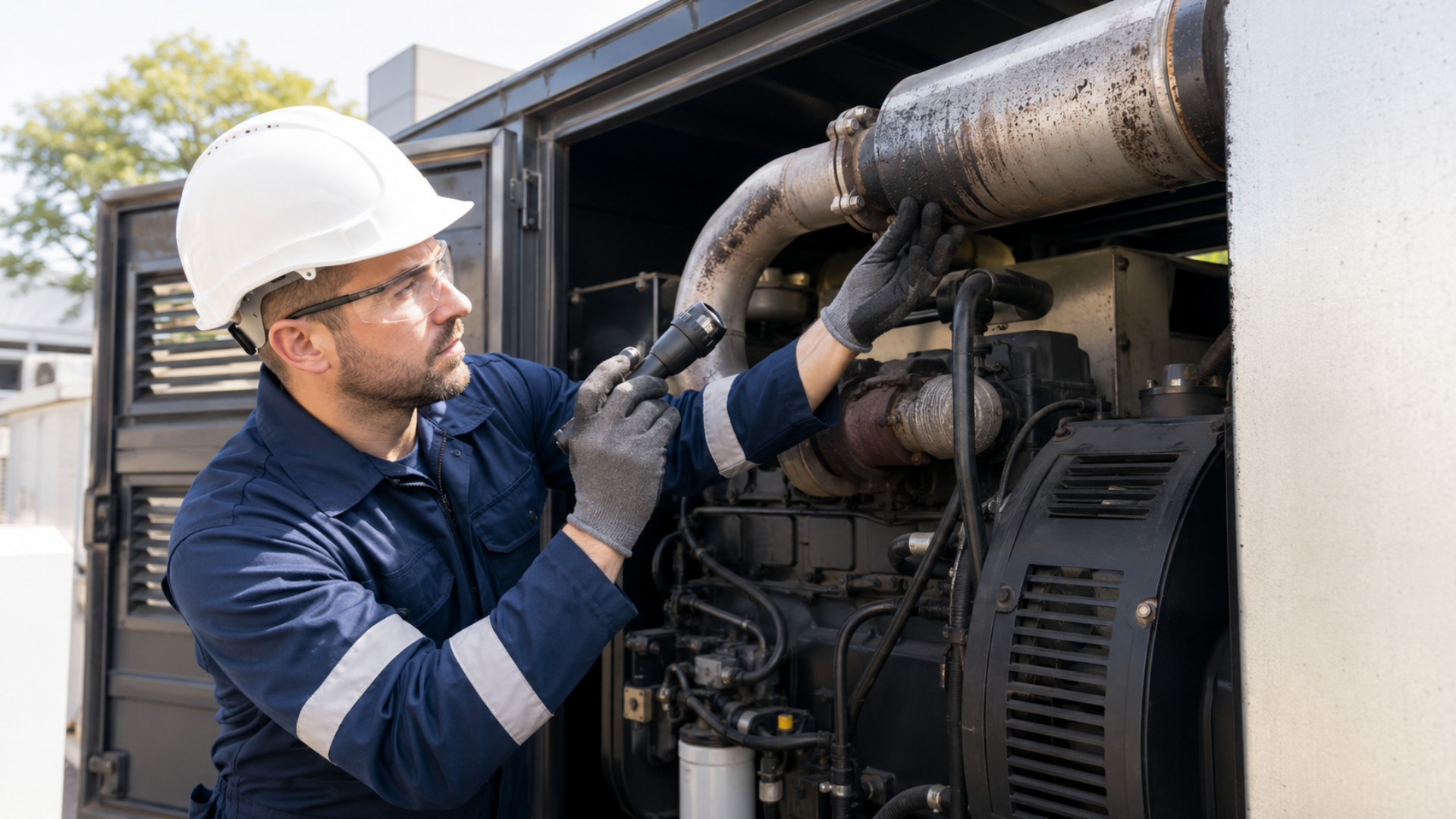 generator maintenance services checking diesel generator performance