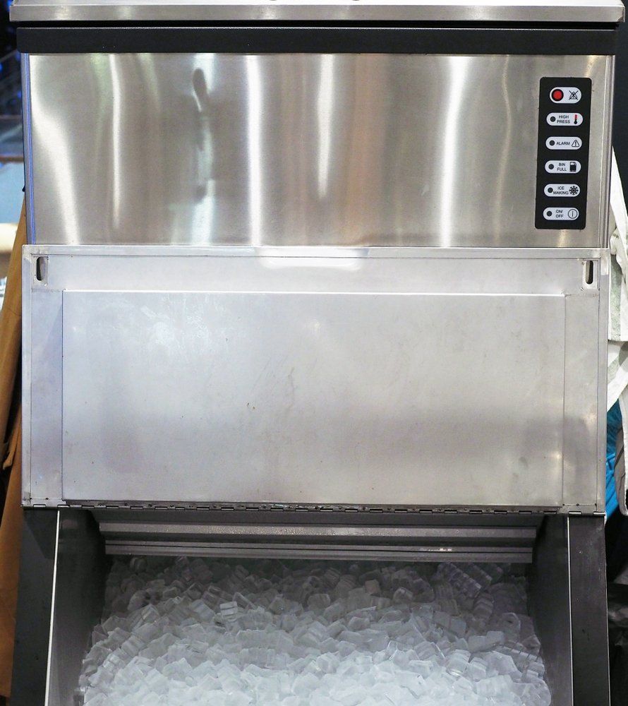 An Ice Making Machine — Refrigeration & Air Conditioning in Jewells, NSW