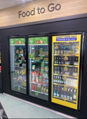 Refrigerated Display Case In A Store — Refrigeration & Air Conditioning in Jewells, NSW