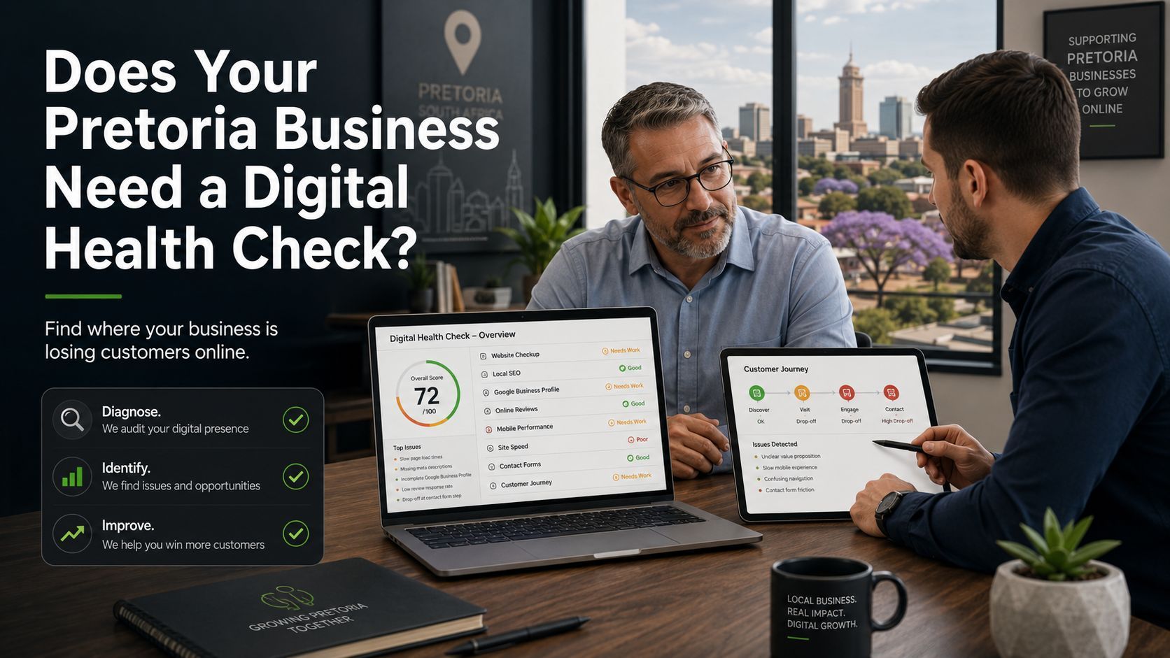 Personal interaction with a Pivot2Connect client in Pretoria.