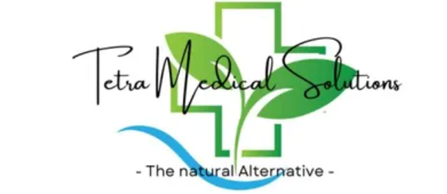 Tetra Medical Solutions logo with green medical cross, leaf, and the tagline “The natural Alternative”