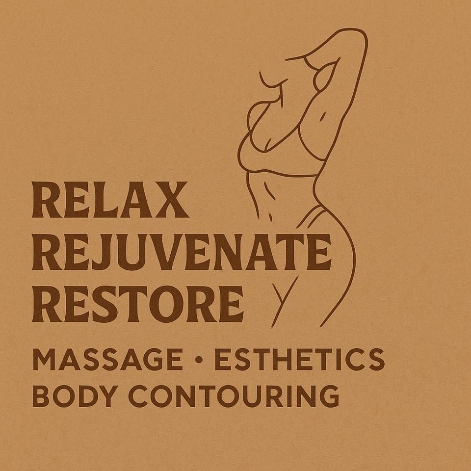 Brown logo: Outline of a person, text reads 