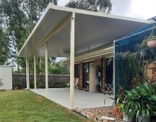 Covered back patio