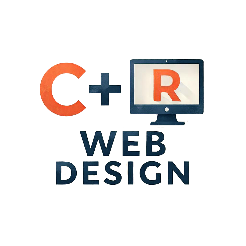 A logo for called cr web design a Milwaukee Wisconsin based company