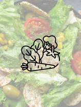 A close up of a salad with lettuce , carrots , tomatoes and olives.