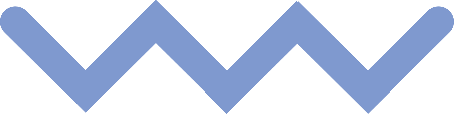 A blue letter w on a white background.