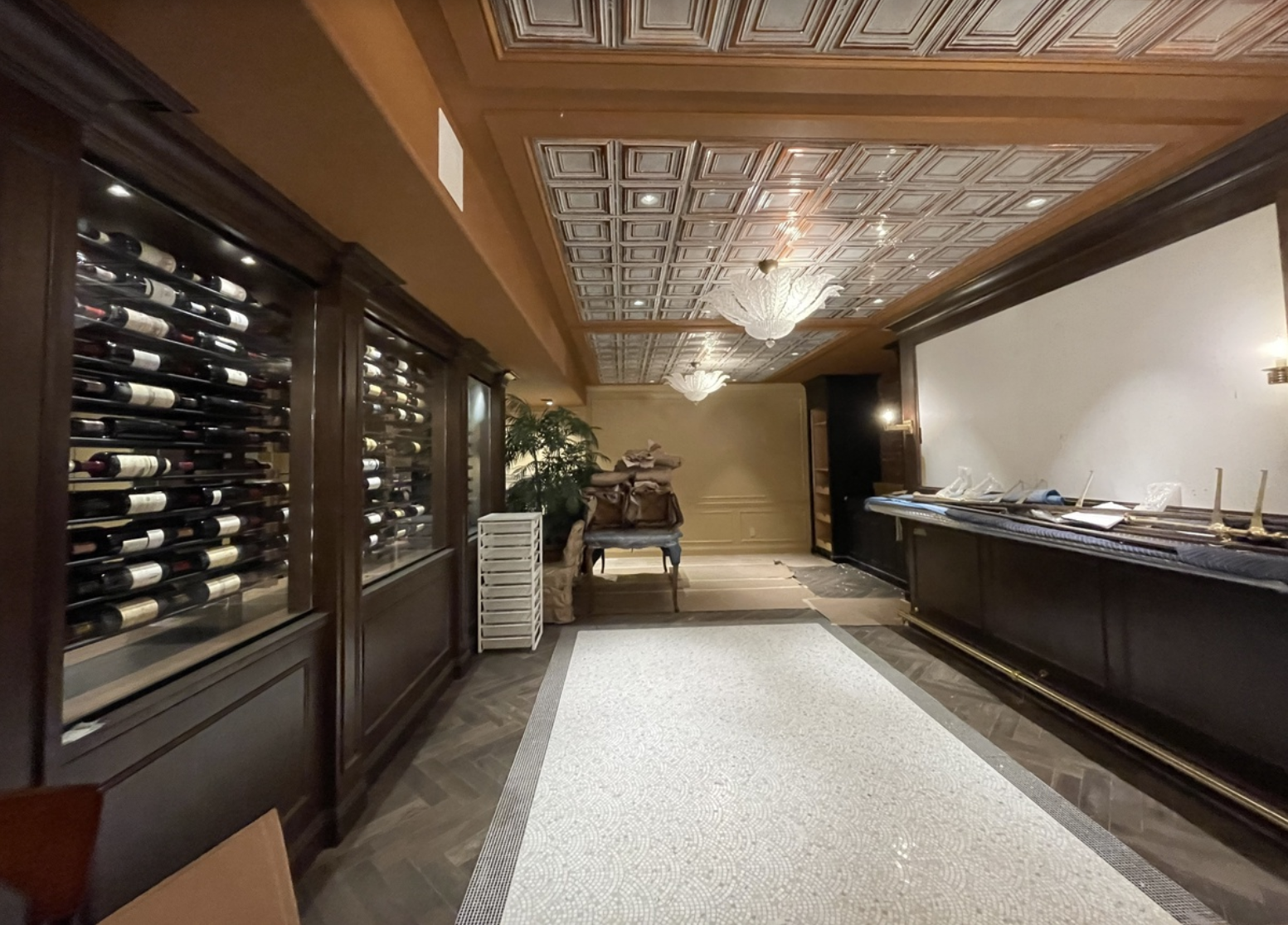Upscale bar area painting project in Malvern