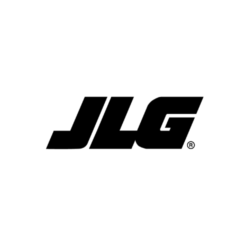A black and white logo for jlg on a white background.