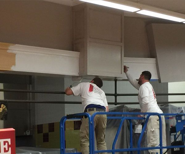 Van Horn Painting commercial job site