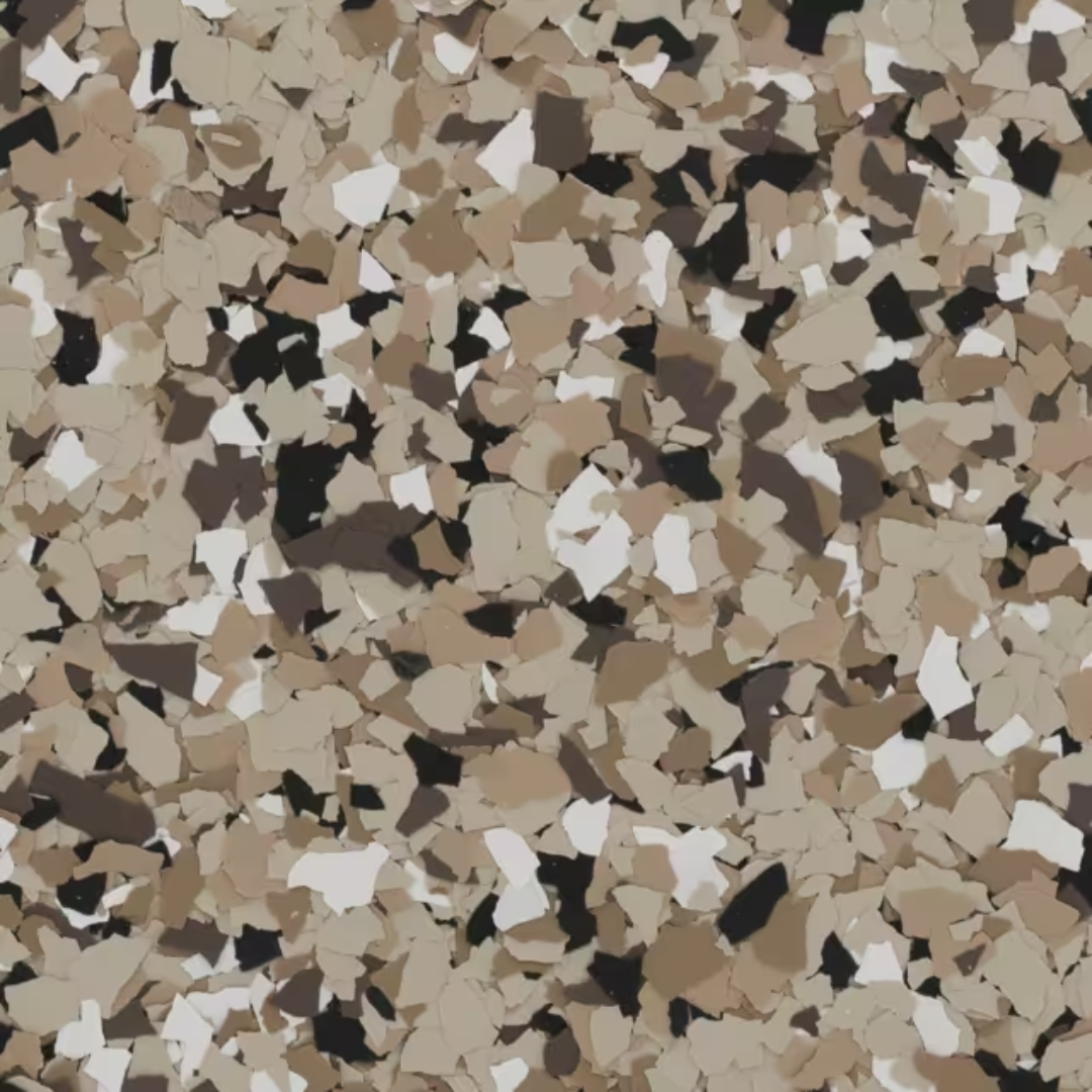 a close up of leopard fever epoxy color options in tans color category