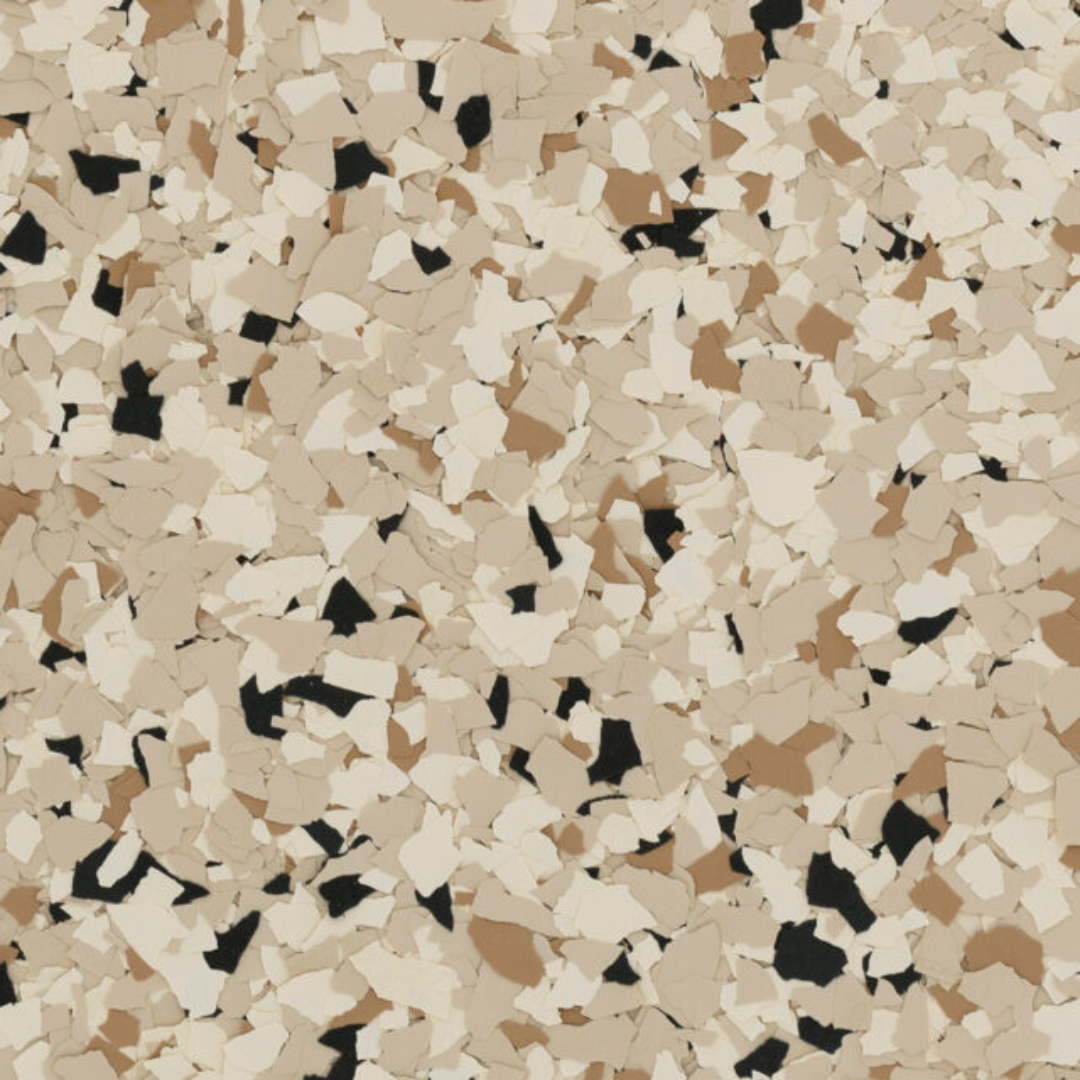a close up of shoreline fever epoxy color options in tans color category