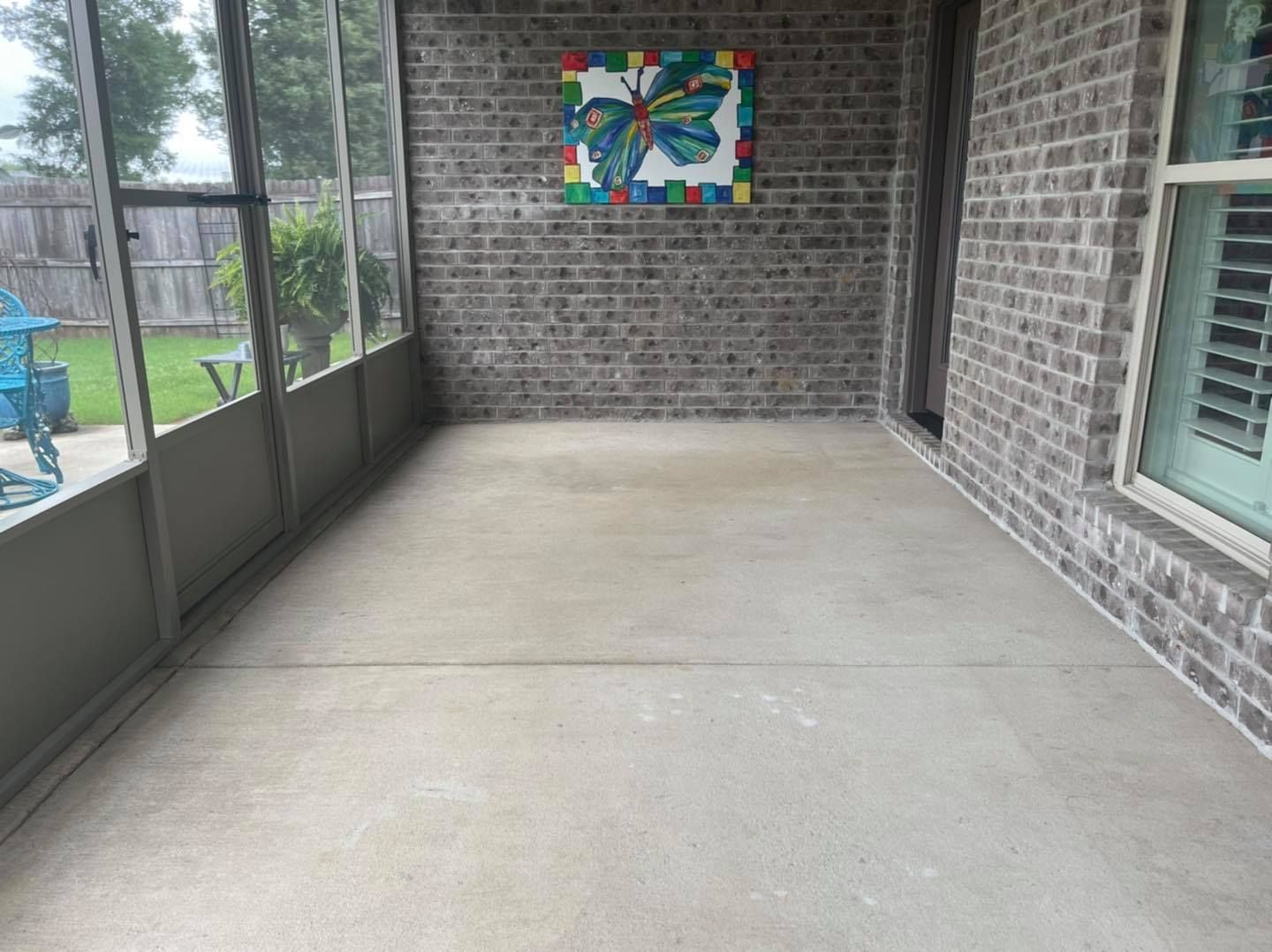 Before Polyurea Epoxy Garage Floor Coating