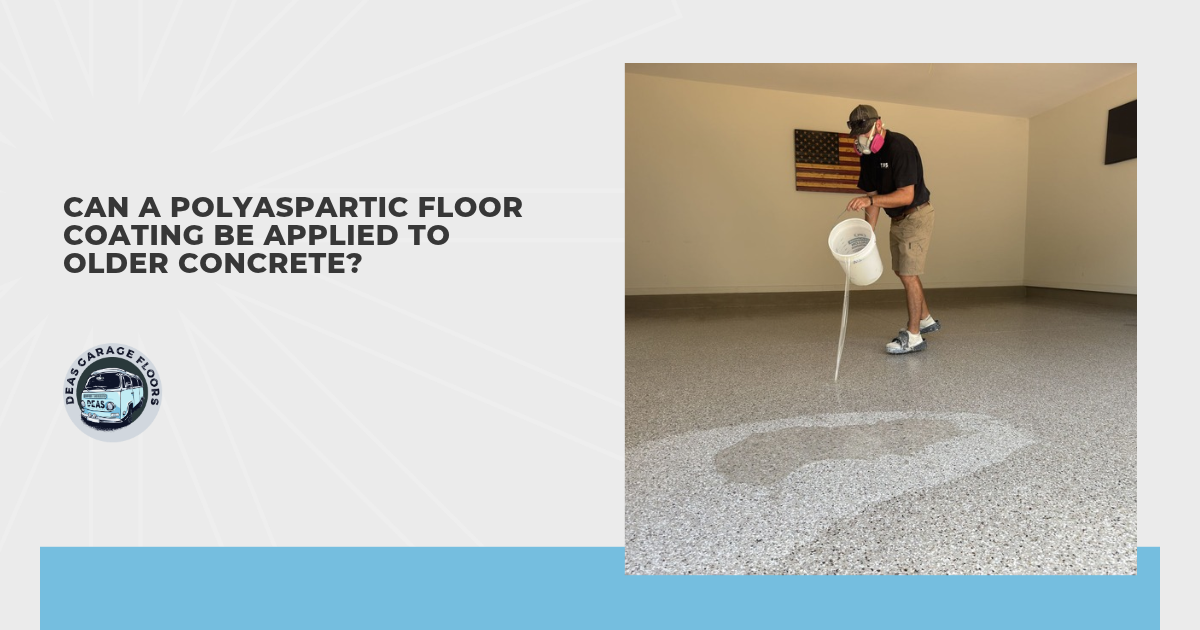 Can a Polyaspartic Floor Coating Be Applied to Older Concrete?