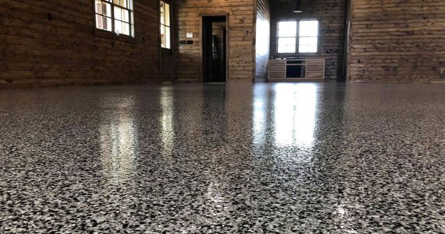 Polyurea Epoxy Garage Floor Coating Closeup