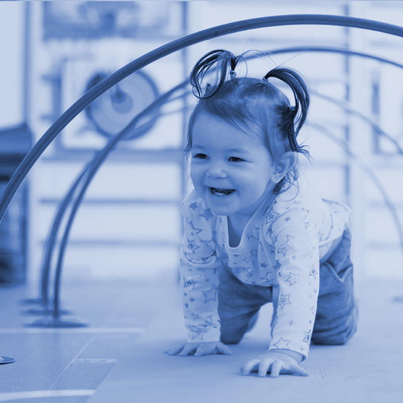 little girl smiling