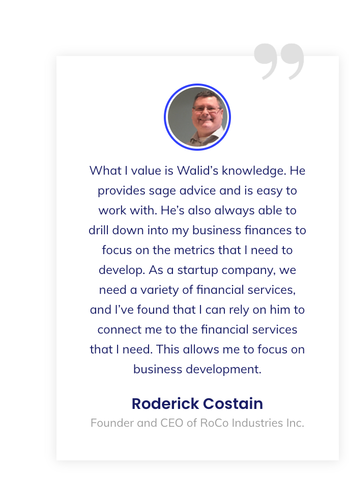 A quote from roderick costain , founder and ceo of rico industries inc.