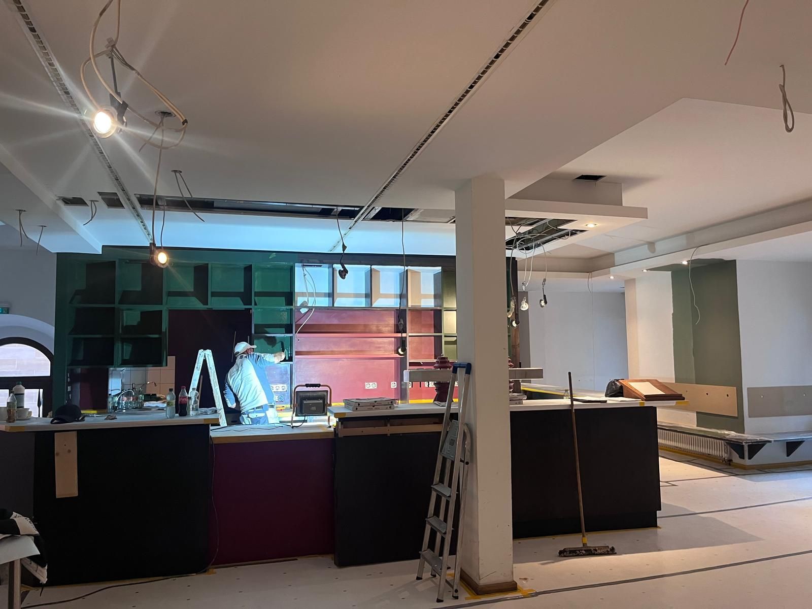 Die Bar beim Umbau